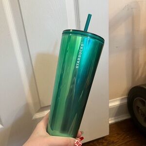 Starbucks Green Tumbler with Straw